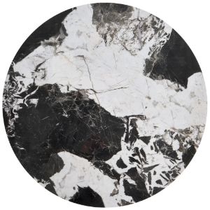 Obrazek Zestaw 2 ław Arnika czarny marmur/czarny