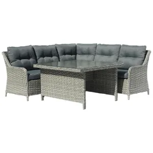 Obrazek Narożnik ogrodowy technorattanowy Bolzano szary