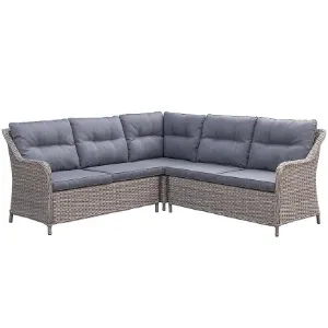 Obrazek Narożnik ogrodowy technorattanowy Bolzano szary