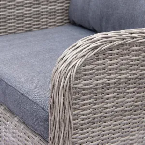 Obrazek Narożnik ogrodowy technorattanowy Bolzano szary