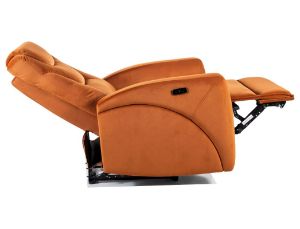 Obrazek Fotel rozkładany z funkcją relaks Kronos Velvet cynamonowy