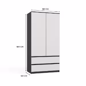 Obrazek Szafa Umo S2 antracyt/biały