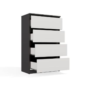 Obrazek Komoda Umo P4 antracyt/biały