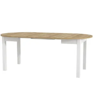 Obrazek Stół rozsuwany Indus 02 dąb riviera/biały