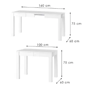 Obrazek Stół rozsuwany Orion 02 biały