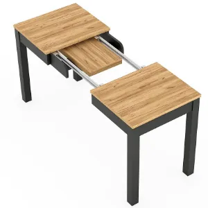 Obrazek Stół rozsuwany Orion 03 dąb craft/czarny