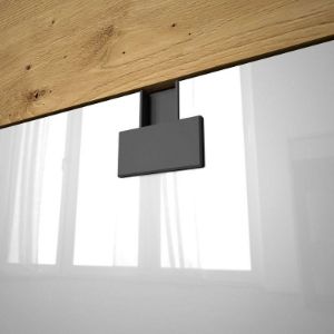Obrazek Szafa narożna dwudrzwiowa Index 02 dąb artisan/biały połysk