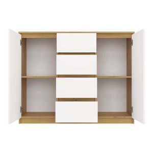 Obrazek Komoda Aramis 2D4S dąb artisan/biały