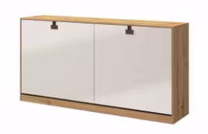 Obrazek Półkotapczan młodzieżowy, poziomy Index 20 dąb artisan/biały