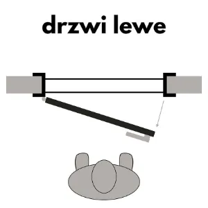 Obrazek Drzwi wewnętrzne KLEOPATRA PEŁNA 0*0 70L Dąb Sonoma L2