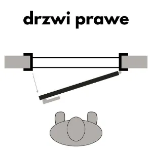 Obrazek Drzwi wewnętrzne VITAPE 5*5 70P Dąb Sonoma