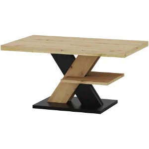 Obrazek Stolik Kawowy Cross Dąb Artisan/Czarny