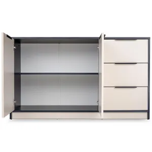 Obrazek Komoda Duarte 2d3s Kaszmir / Czarny