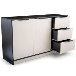 Obrazek Komoda Duarte 2d3s Kaszmir / Czarny