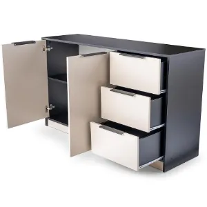 Obrazek Komoda Duarte 2d3s Kaszmir / Czarny