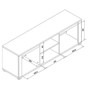 Obrazek Szafka RTV York Y-1 Dąb/Grafit