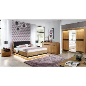 Obrazek Ława rozkładana York Y-14 Dąb/Grafit