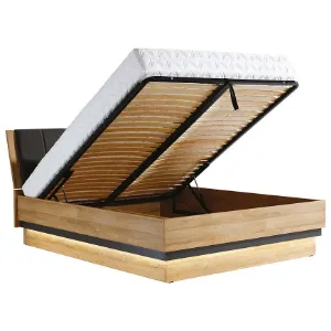 Obrazek Łóżko z pojemnikiem York Y-18 140x200 Dąb/Grafit