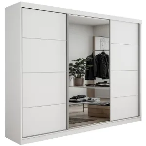 Obrazek Szafa Palermo 250 biały + lustro