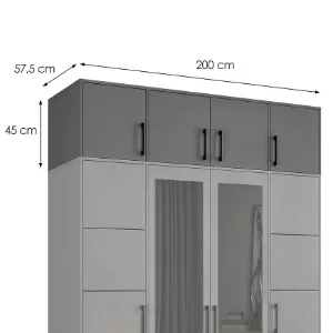 Obrazek Nadstawka Belluno 200 grafit