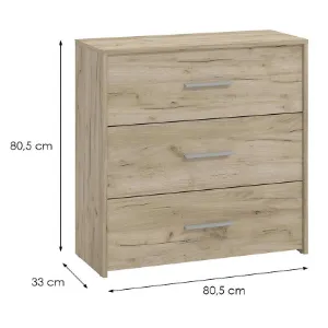 Obrazek Komoda Garona 3f Szary Dąb 11012273