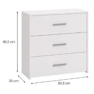 Obrazek Komoda Garona 3f Biały 11011946