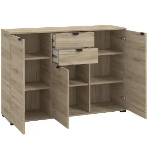 Obrazek Komoda Duerto 3k2f Szary Dąb 11008303
