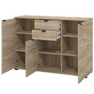 Obrazek Komoda Duerto 3k2f Szary Dąb 11008303