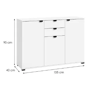 Obrazek Komoda Duerto 2k2f Biała 11008304
