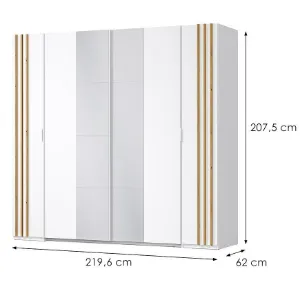 Obrazek Szafa Florencja 2d Biały/Dab Artisan