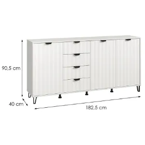 Obrazek Komoda Brest 4k4f Biała 11013621