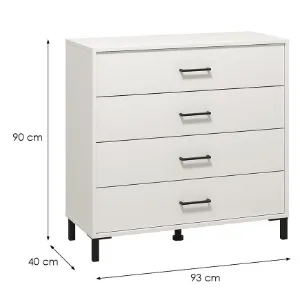 Obrazek Komoda Vienne 4k Biała 11013600