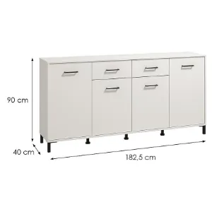 Obrazek Komoda Vienne 4k2f Biała 11013602
