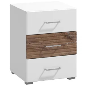 Obrazek Szafka Nocna Masilia 3sz Biała 11012123