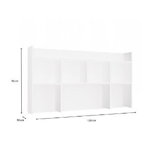 Obrazek Nadstawka do biurka 130 cm biały