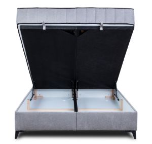 Obrazek Łóżko kontynentalne Santi 160x200 jasny popiel