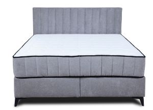 Obrazek Łóżko kontynentalne Santi 160x200 jasny popiel