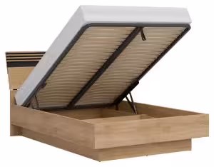 Obrazek Łóżko Ferro 18 z pojemnikiem i stelażem 140x200