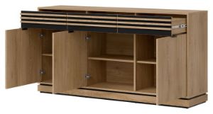 Obrazek Komoda trzydrzwiowa Ferro FE03 z trzema szufladami