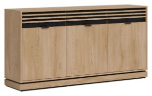 Obrazek Komoda trzydrzwiowa Ferro FE03 z trzema szufladami