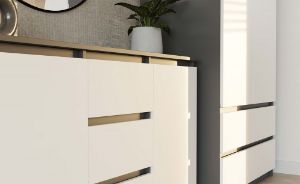 Obrazek Komoda Aramis 2D3S antracyt/biały