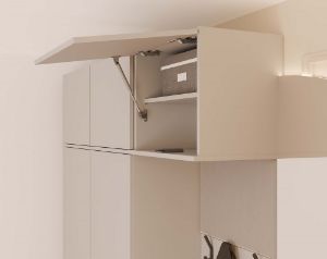 Obrazek Garderoba z szafą i wieszakiem Hamar II 1SZ1W kaszmir beż