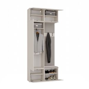 Obrazek Garderoba z szafą i wieszakiem Hamar II 1SZ1W kaszmir beż