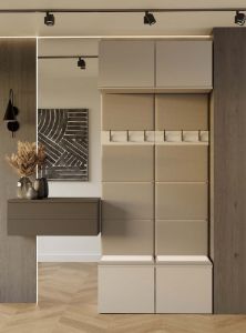 Obrazek Garderoba z podwójnym wieszakiem Hamar II 2W kaszmir beż