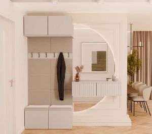 Obrazek Garderoba z podwójnym wieszakiem Hamar II 2W kaszmir beż