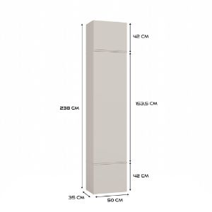 Obrazek Garderoba z wieszakiem Hamar IV 3SZ1W kaszmir beż