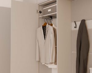 Obrazek Garderoba z wieszakiem Hamar IV 3SZ1W kaszmir beż