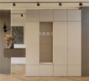 Obrazek Garderoba z wieszakiem Hamar IV 3SZ1W kaszmir beż