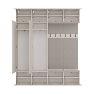 Obrazek Garderoba z podwójnym wieszakiem Hamar IV 2SZ2W kaszmir beż