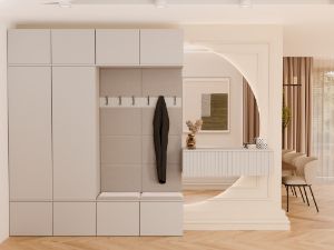 Obrazek Garderoba z podwójnym wieszakiem Hamar IV 2SZ2W kaszmir beż